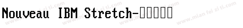Nouveau IBM Stretch字体转换